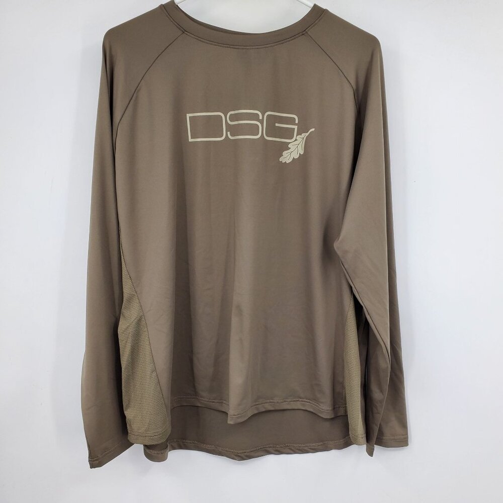 NWT DSG Ultra Lightweight Men's UPF 50+ Long Sleeve Moisture Wicking Shirt 2XL‎